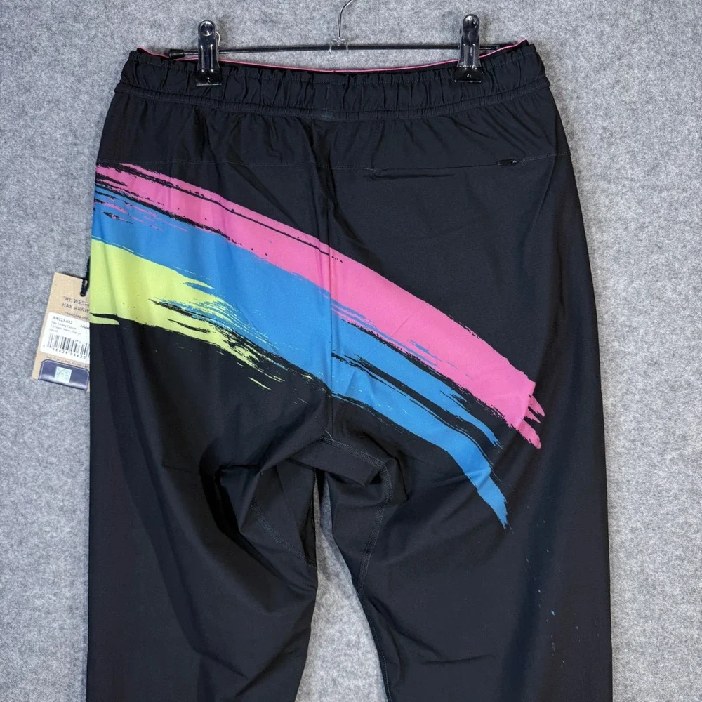 Chubbies The Living Colors Ultimate Sport Jogger Pants Black Multicolored Small‎